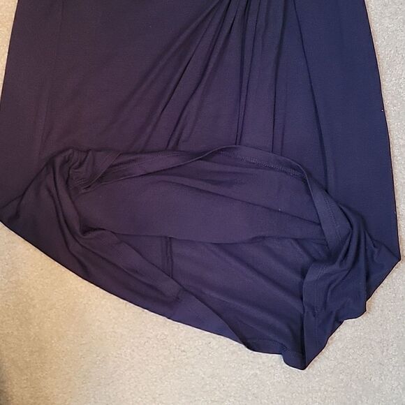 Karen Kane navy faux wrap dress - Picture 12 of 13